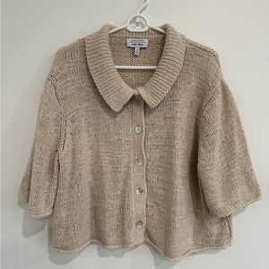 & Other Stories Beige Knit Cardigan